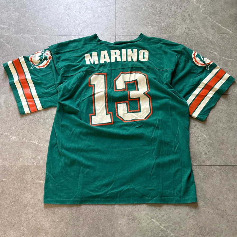 Vintage Logo 7 Miami Dolphins Dan Marino Jersey XL